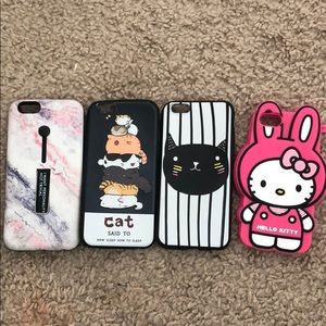iPhone 6 cases bundles cat hello kitty